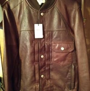Mens leather jacket